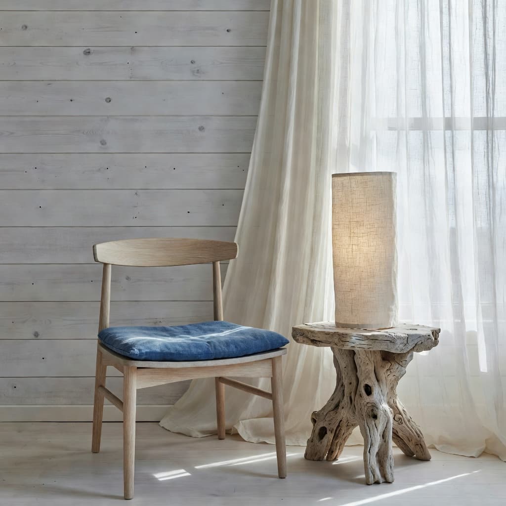 Coastal interior style interior design style example generated by DecorAI
